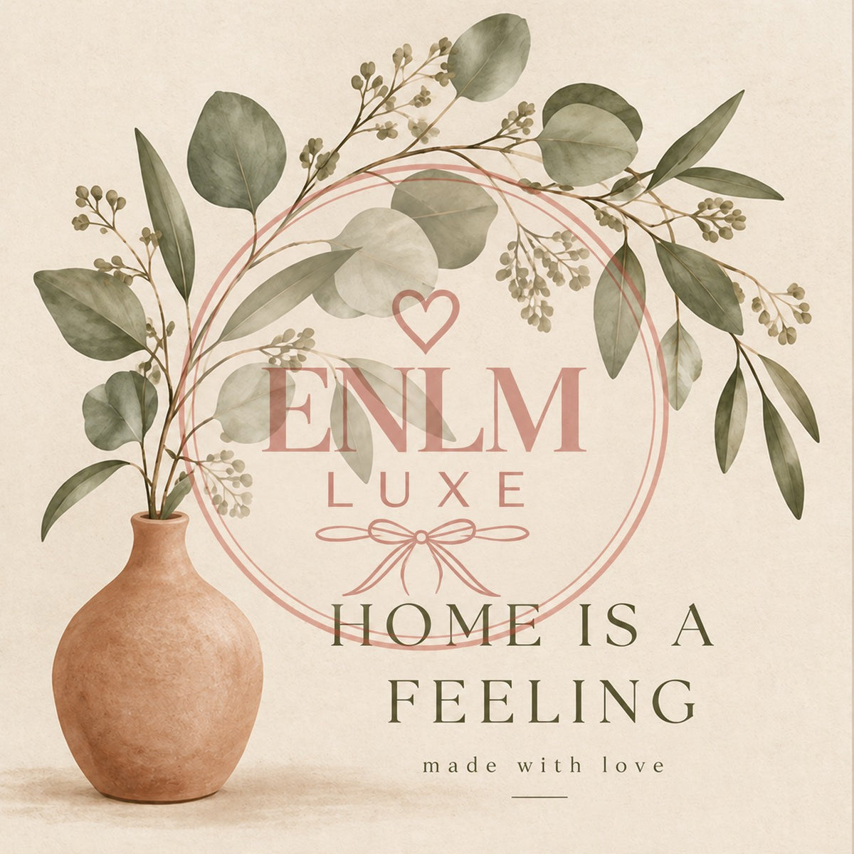 🌿 Home Is a Feeling Wall Art | Boho Printable Art Print