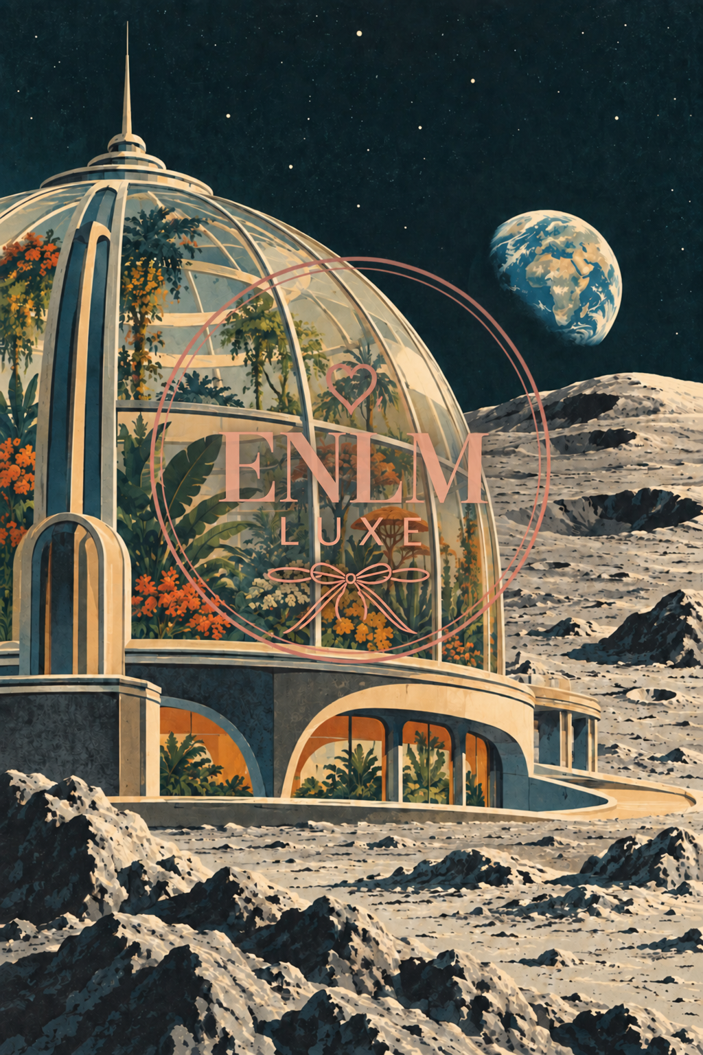 Lunar Greenhouse - Wall Art - Printable - A4