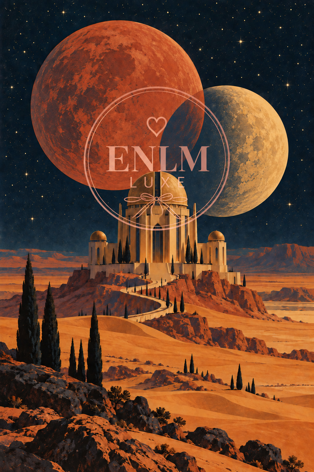 Desert Moon Observatory - Wall Art - Printable - A4