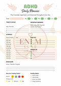 🧠 ADHD Daily Planner Printable | Focus, Schedule & Brain Dump