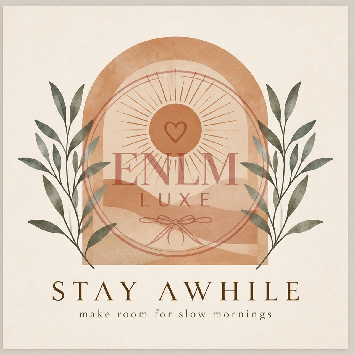 🌿 Stay Awhile Wall Art | Boho Printable Art Print