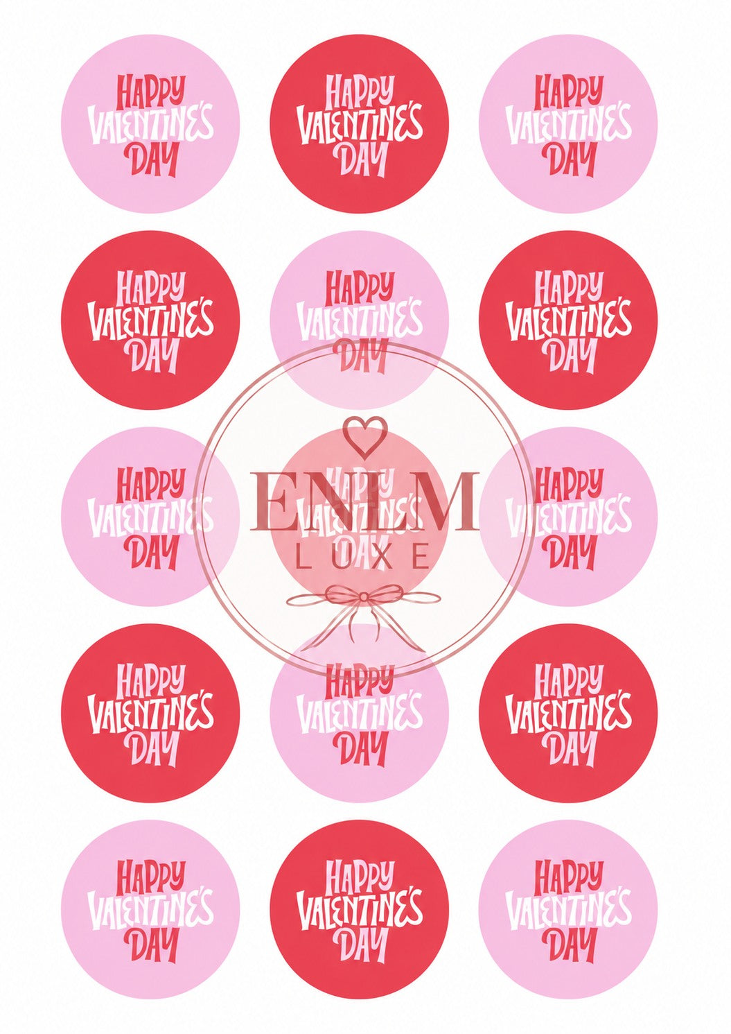 💕 Valentine’s Day Stickers – Printable Sticker Sheet