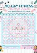 💪 90-Day Fitness Challenge Tracker – Printable Planner